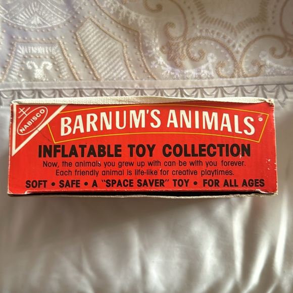 BARNUM’S ANIMALS. Vintage. Inflatable Zebra. Toy. - Picture 4 of 12